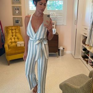 Reformation aqua jumpsuit, size 2